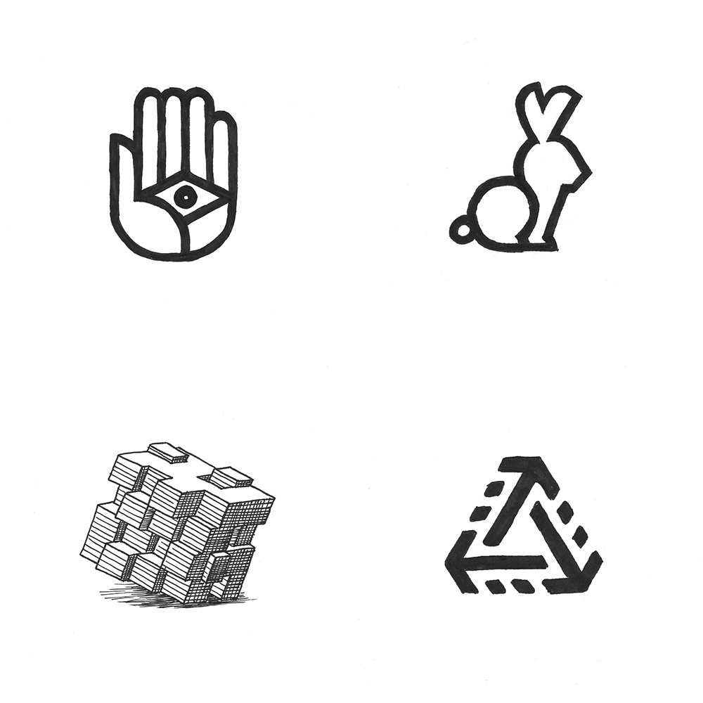 Inktober 2018 modern logos