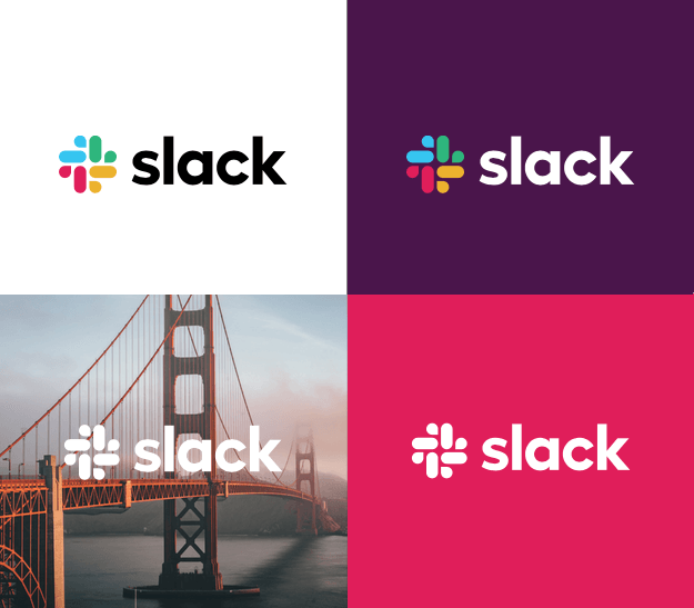 Slack logo backgrounds